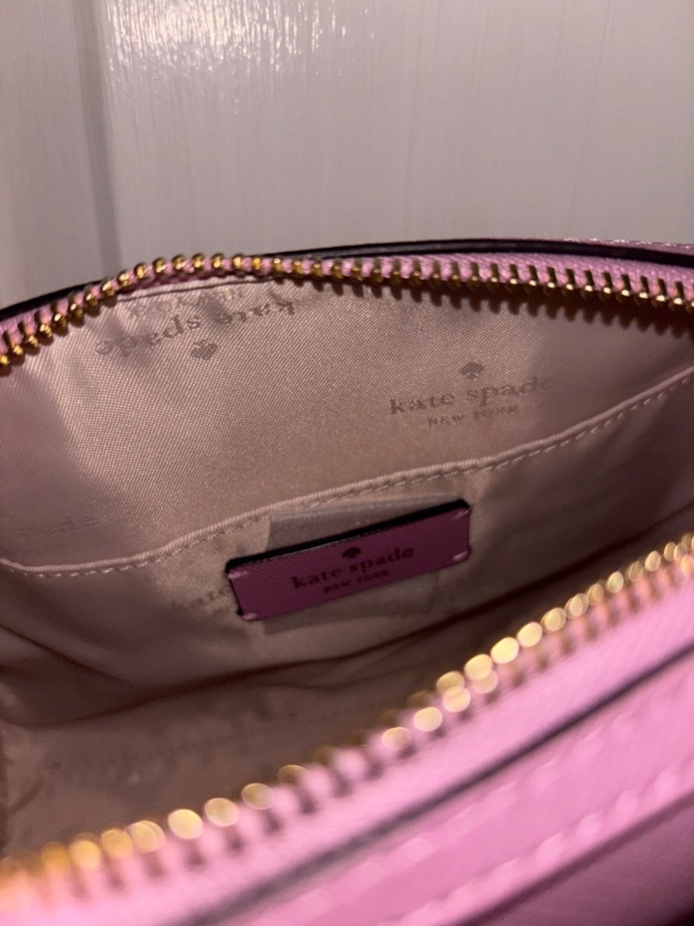 kate spade- Madison- Saffiano Leather Crossbody- Berry Cream - Picture 3 of 3